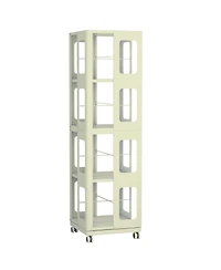 Streamdale Furniture Rotating Steel Bookshelf - Yellow