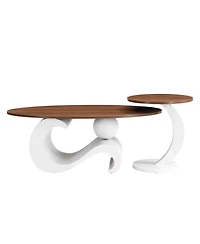 Streamdale Furniture Set of 2 Nesting Coffee Table