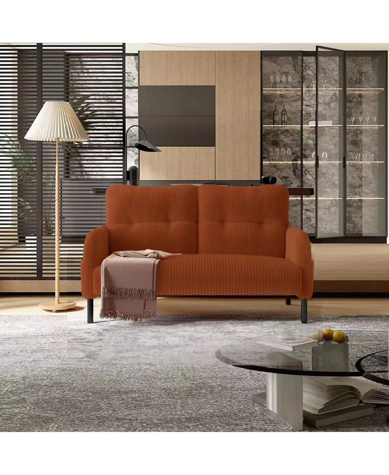 Streamdale Furniture Streamdale Corduroy Double Sofa - Living Room/Bedroom