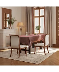 Streamdale Furniture Streamdale Walnut Upholstered Dining Chairs (Set of 2)