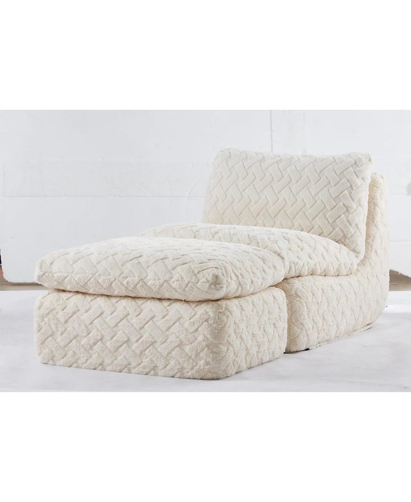 Streamdale Furniture Full Compression sofa chair with swivel add Ottoman