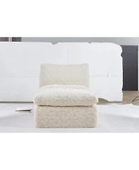 Streamdale Furniture Full Compression sofa chair with swivel add Ottoman