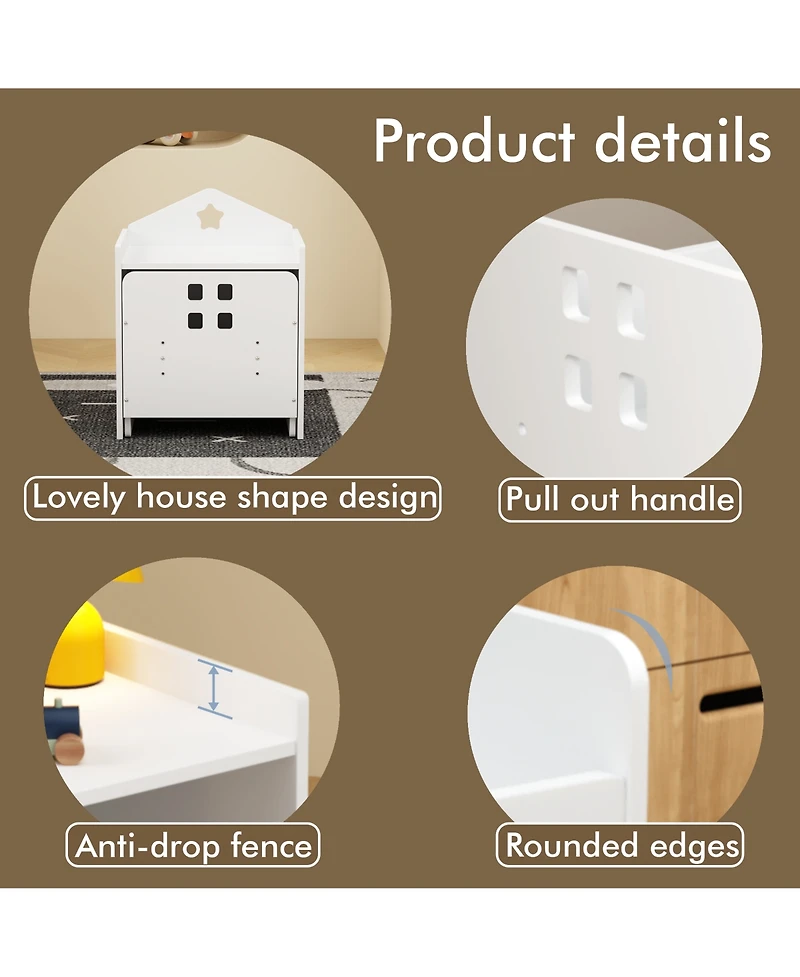 Streamdale Furniture Kids Montessori Table & Chair Set, Adjustable Height