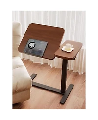 Streamdale Furniture Streamdale Overbed Rolling Laptop Stand with Wheels Height Adjustable Tray