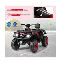 Hongge Kids Electric Two Seater Atv Ride On Vehicle with Four Motors Suspension and Music Functions