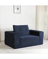 Aostirmotor Compression Dog Sofa Bed Modern Floor Couch With Pillow for Living Room Bedroom