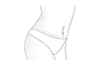 Bling Jewelry Secret Shades Cz Crystal Dangle Hand-Cuffs With Key Bar And Ball Style Navel Belly Ring Surgical Steel 14G