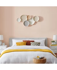 Danya B Savanna Earth Toned Connected Circle Metal Wall Art