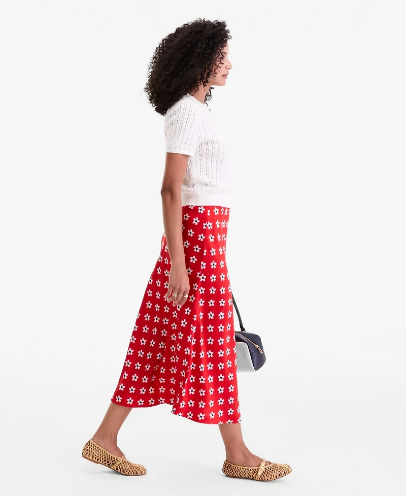On 34th Women's Pull-On Midi Slip Skirt, Macy's Exclusive
