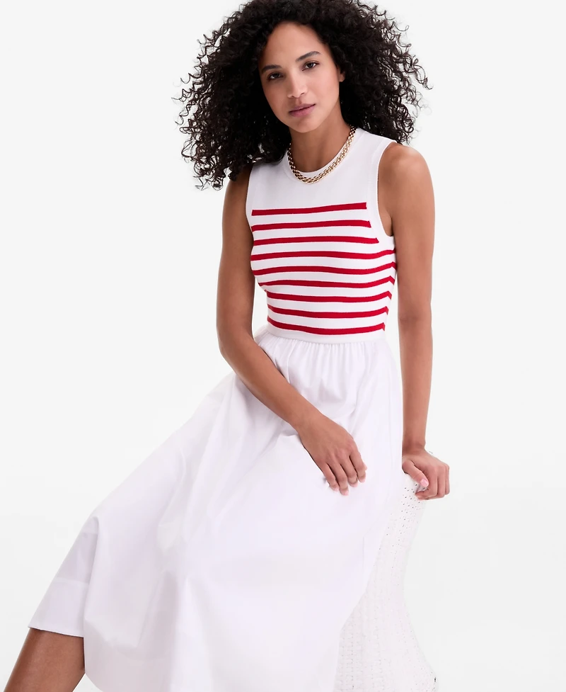 On 34th Women's Mixed-Media Sweater Midi Dress, Macy's Exclusive