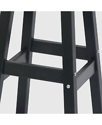 WestinTrends 29" Hdpe Outdoor Patio Square Backless Bar Stool