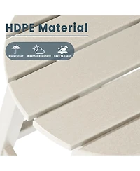 WestinTrends 29" Hdpe Outdoor Patio Round Bar Stool