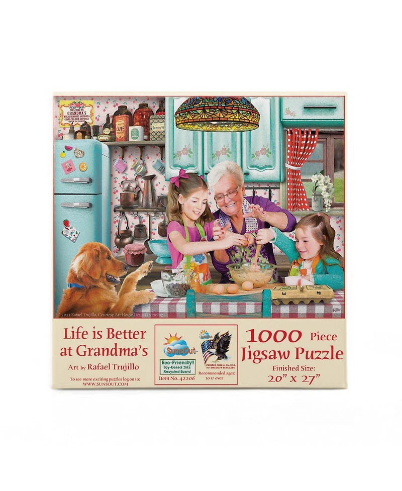 SunsOut Life is Better at Grandma's 1000 piece Jigsaw Puzzle for Adults Mothers Day