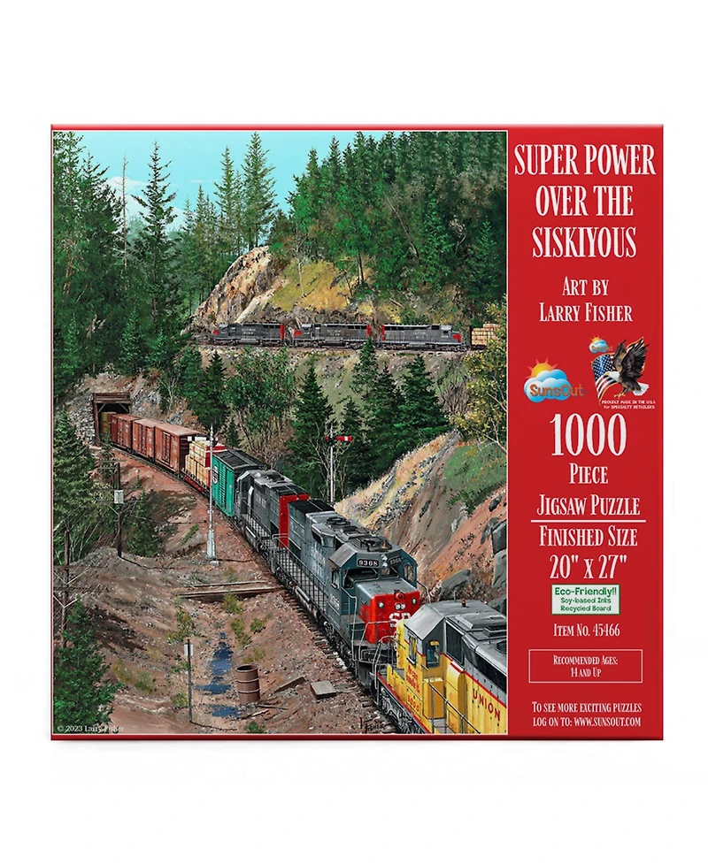 SunsOut Super Power over the Siskiyous 1000 piece Jigsaw Puzzle for Adults