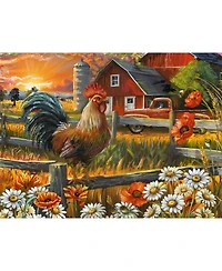 SunsOut Sunsrise on the Farm 1000 piece Jigsaw Puzzle for Adults