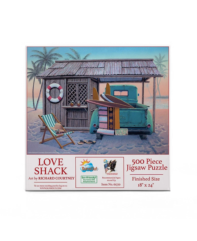 SunsOut Love Shack 500 piece Jigsaw Puzzle for Adults