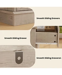 gaomon 8 Drawer Dresser for Bedroom, Wide Wooden Chest of Drawers with Top