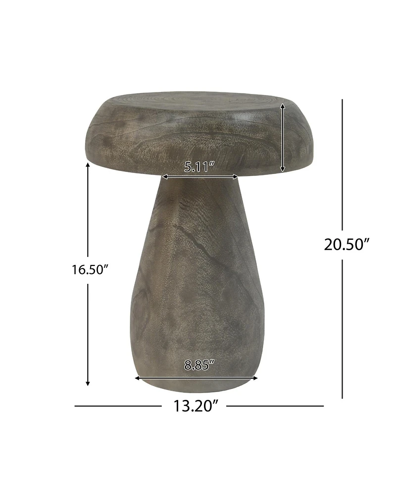 Streamdale Furniture Mgo Mushroom Side Table Wood-like texture
