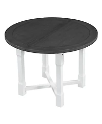 Streamdale Furniture 5-Piece Extendable Round Dining Set with Upholstered Chairs