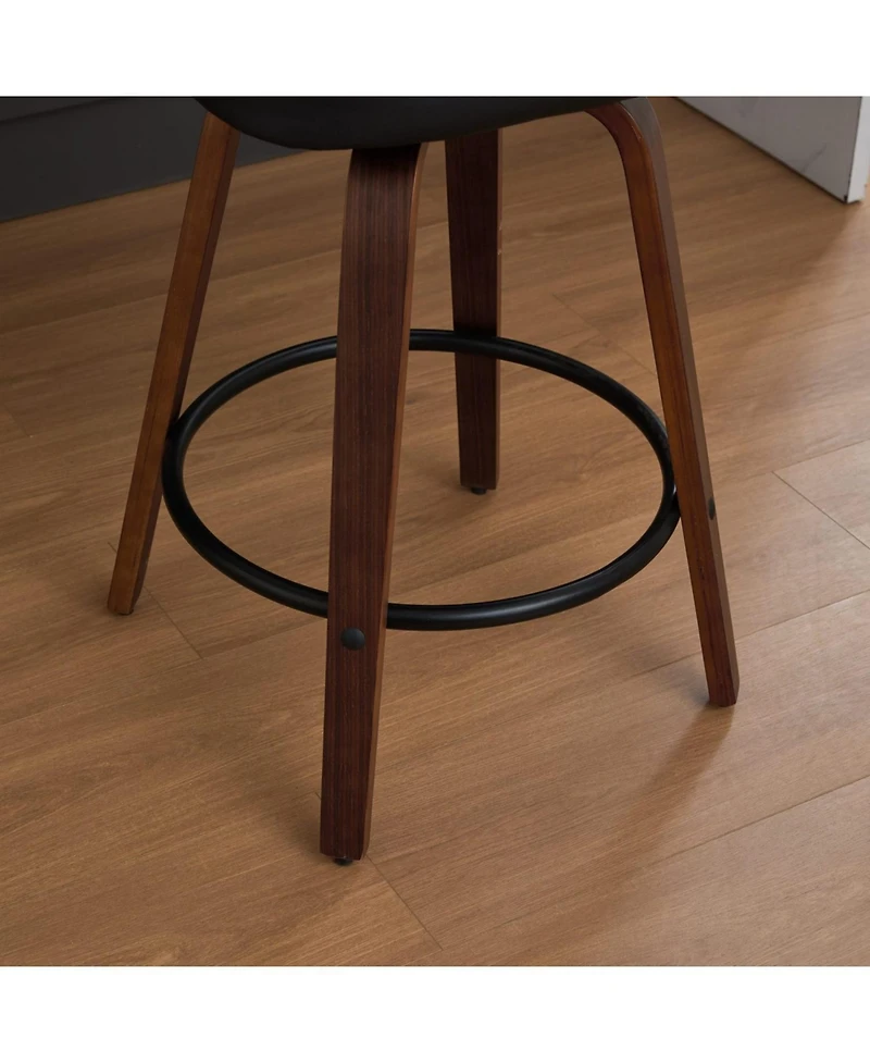 Streamdale Furniture Rattan Counter Height Swivel Bar Stools (Set of 2)