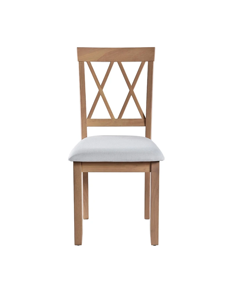 Streamdale Farmhouse Extendable Dining Set for Small Spaces Drop Leaf Table and 4 Upholstered Chairs