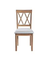 Streamdale Farmhouse Extendable Dining Set for Small Spaces Drop Leaf Table and 4 Upholstered Chairs