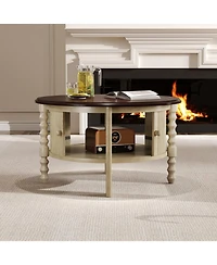 Streamdale Furniture Vintage Round Coffee Table