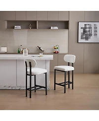 Streamdale Furniture Upholstered Counter Height Bar Stools - Set of 2