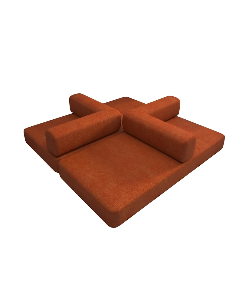 Streamdale Furniture Corduroy Convertible Sleeper Sofa Bed