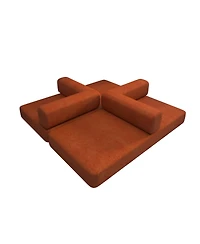 Streamdale Furniture Corduroy Convertible Sleeper Sofa Bed