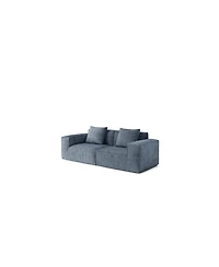 Streamdale Furniture Belfin Modular Sectional Sofa Bed - Chenille Fabric Gary