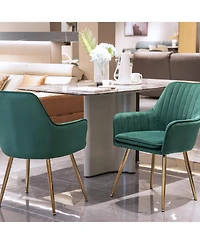 Streamdale Furniture Streamdale Velvet Dining Chairs (Set of 2)