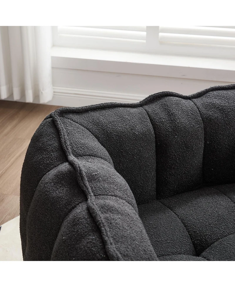 Streamdale Furniture Soft Bean Bag Chair with Footstool