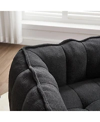 Streamdale Furniture Soft Bean Bag Chair with Footstool