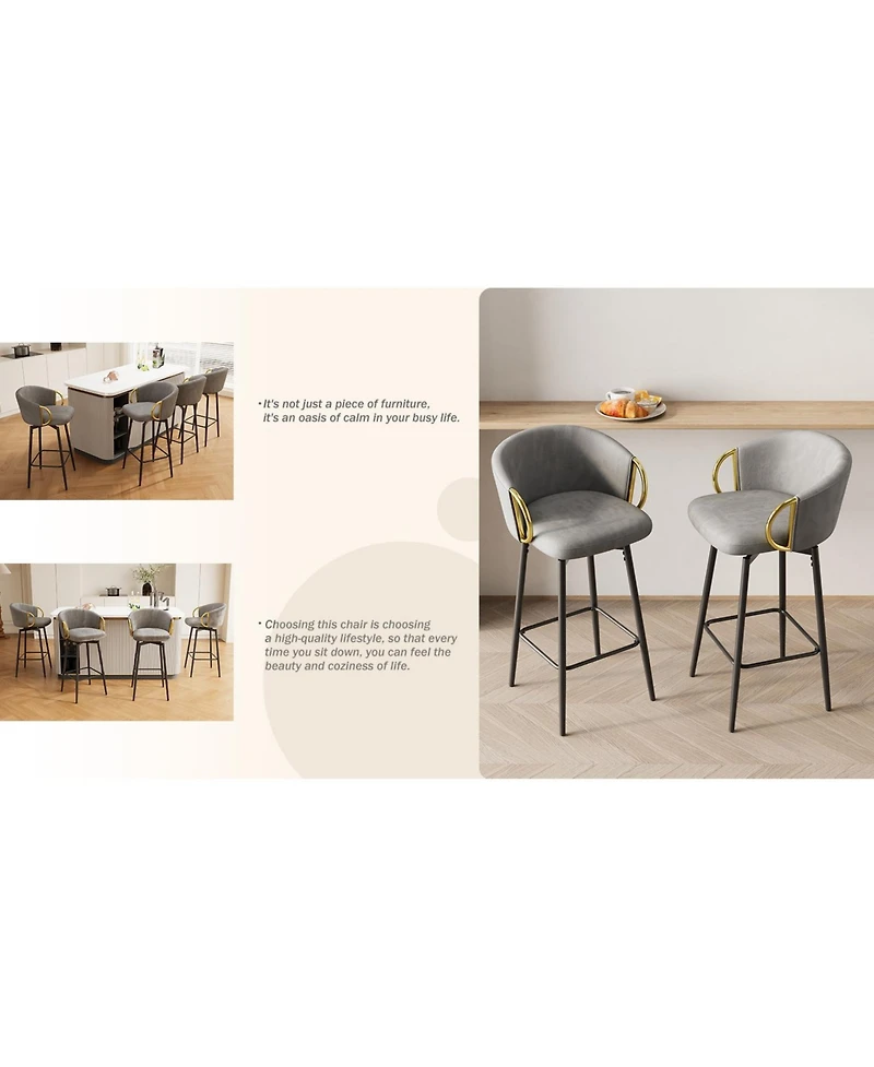 Streamdale Furniture Streamdale Modern Swivel Bar Chairs