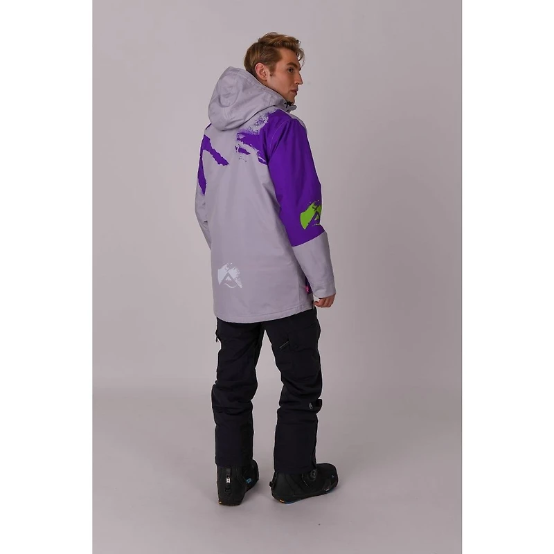 Men's After party Jacket Grey & Purple