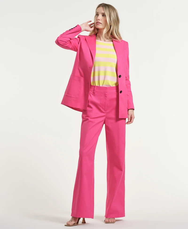 Isaac Mizrahi Women's Lapel Collar Blazer