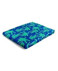 Lacoste All-Over Crocodile Palm Print Cotton Beach Towel, 36" x 72"