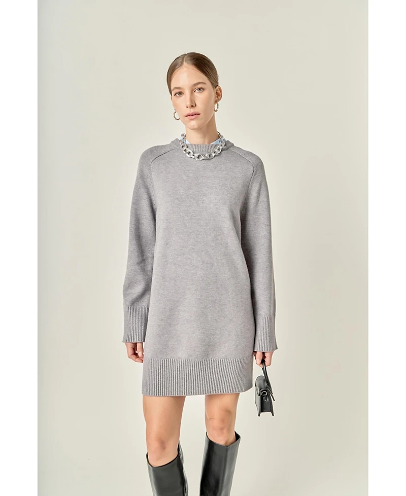 English Factory Women's Knit Mini Dress
