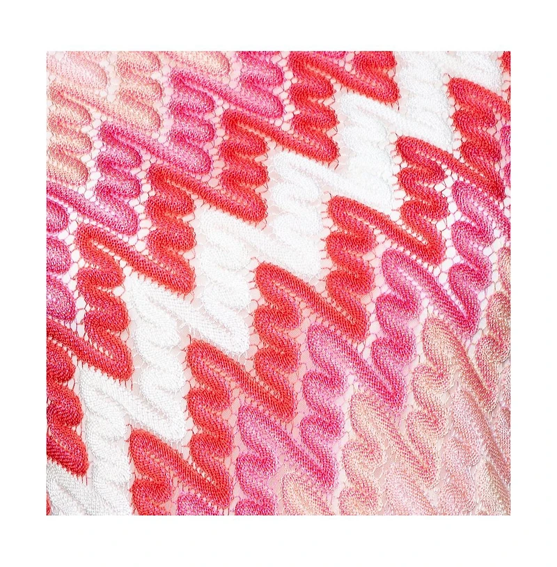 Pre-Owned Missoni Women's Pink Chevron Pattern Knit Dress