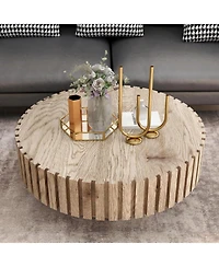 Streamdale Furniture Modern Minimalist Circular Coffee Table