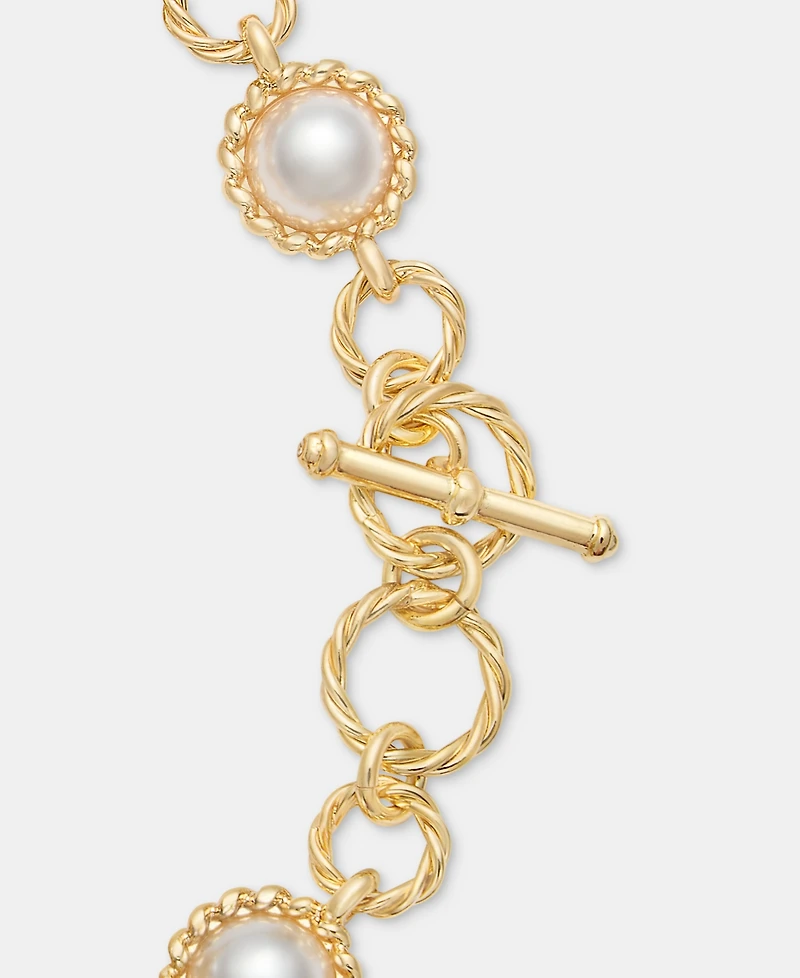 Charter Club Imitation Pearl Flex Bracelet, Macy's Exclusive
