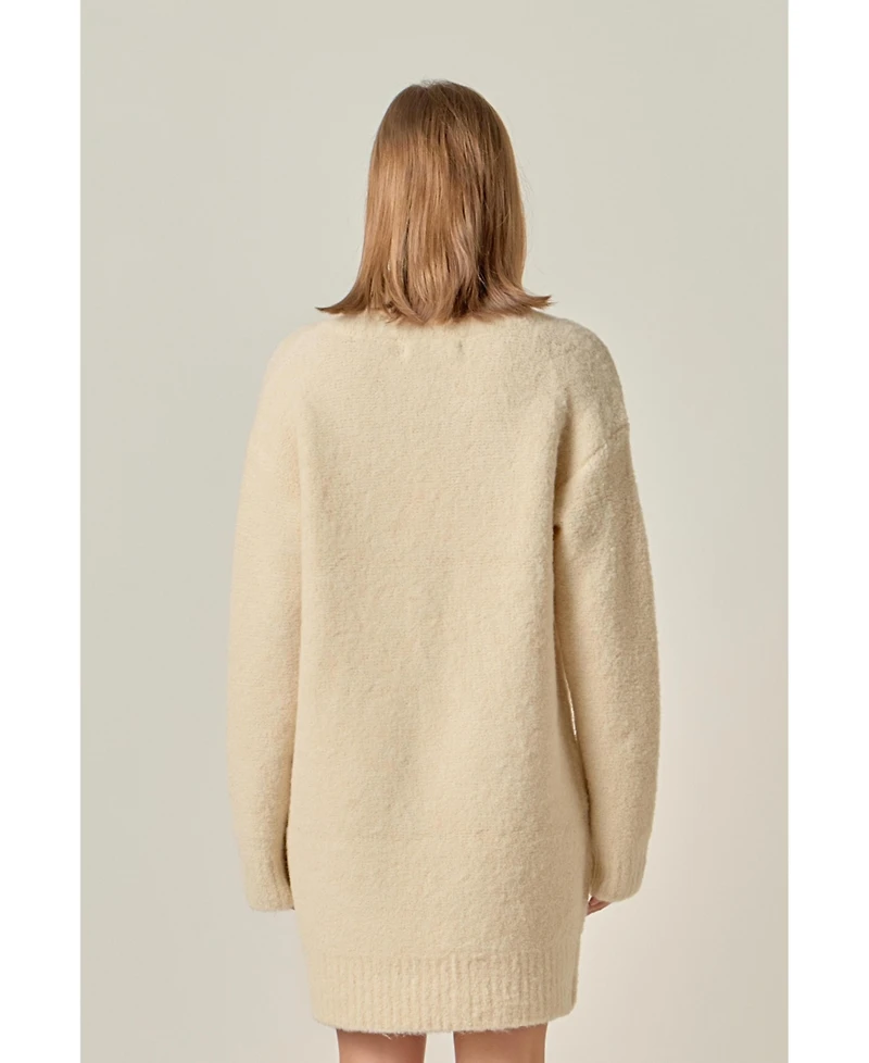 English Factory Women's V Neck Knit Dress