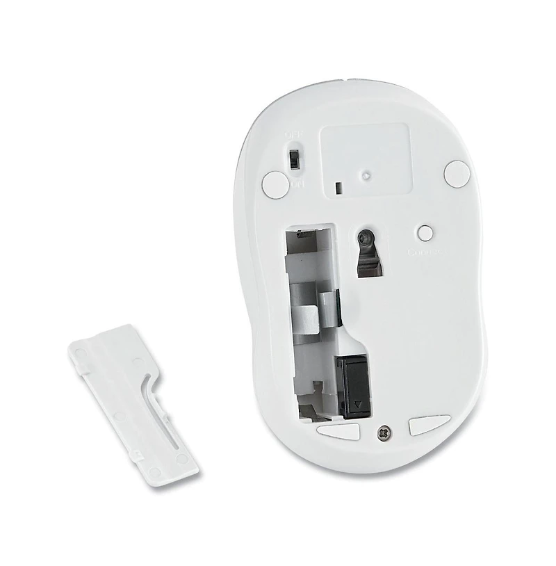 Verbatim 99777 2.4 GHz Frequency/32.8 ft Wireless Range Left/Right Hand Use Silent Wireless Blue Led Mouse - Silver