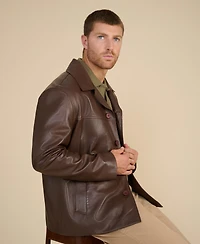 Furniq Uk Men's Relaxed Leather Blazer