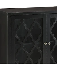 sumyeg Storage Cabinet Console Cabinet in Black