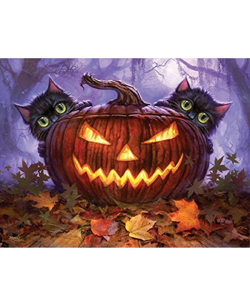 SunsOut Scardy Cats 300 piece Jigsaw Puzzle for Adults Halloween