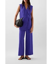 Scalpers Women's Linen Plain Pant