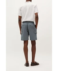 Scalpers Men's Cruz Linen Cargo Shorts
