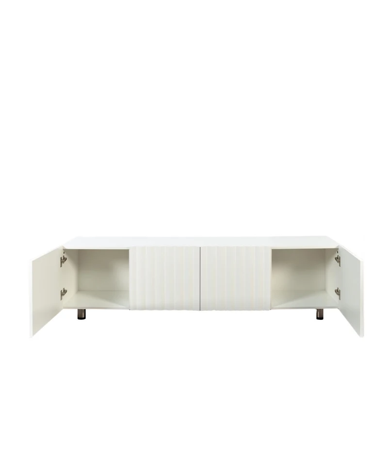 Streamdale Furniture Tv Stand with Storage & Drawers - White